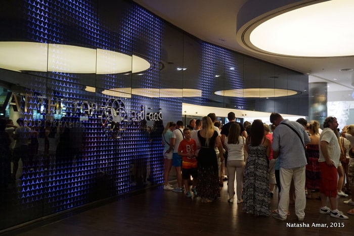 Book in advance to avoid waiting in line and save on ticket prices, at the top burj khalifa
