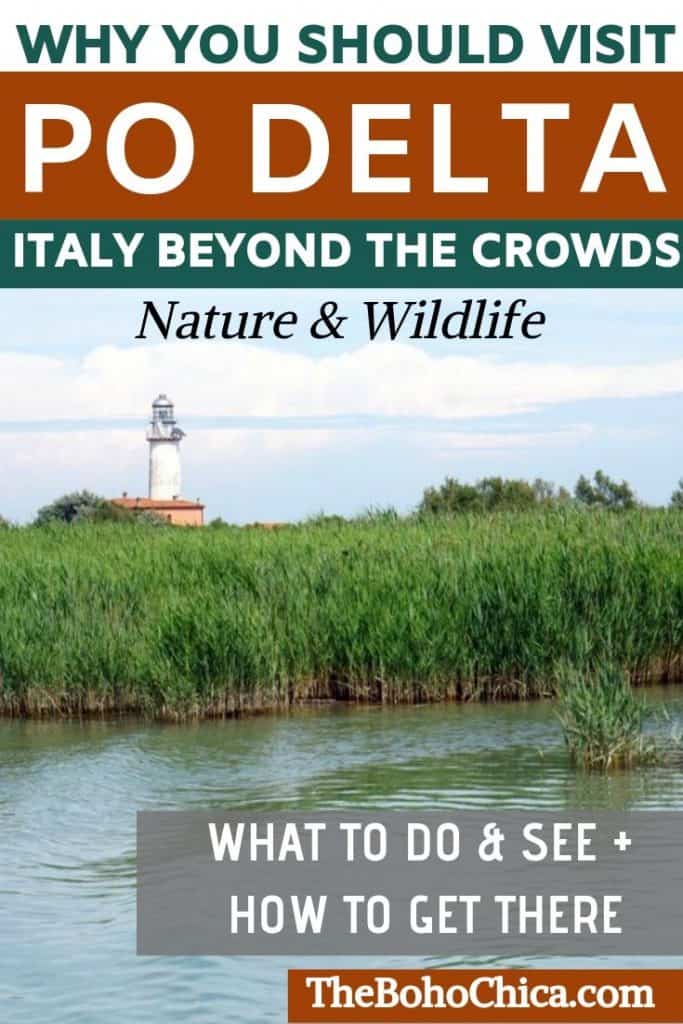 The Po Delta in Italy's Emilia Romagna is known for its biodiversity in nature and wildlife. Heres why its a must for nature-lovers traveling to Italy. #Italy #Italytravel #EmiliaRomagna #inEmiliaRomagna 
