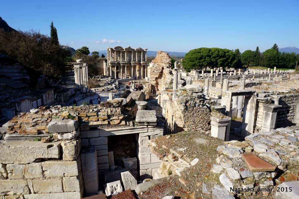 Ancient Ephesus Roman Ruins and Feline Keepers