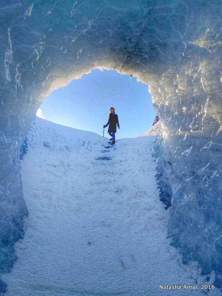 Iceland South Coast in Two Days- Glacier hiking in Solheimajokull Glacier