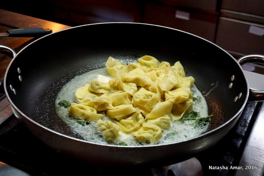 Tortelloni Pasta in bologna, Italy