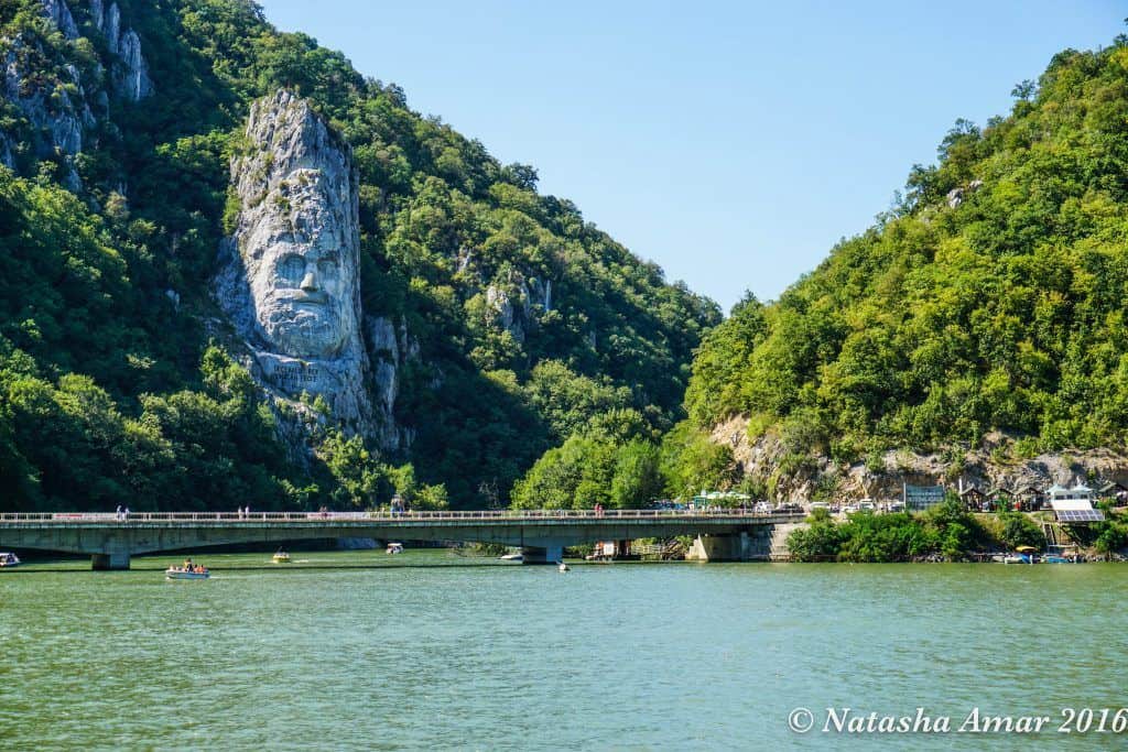 Rock sculpture of Decebalus: An Iron Gate Cruise on the Danube in Serbia