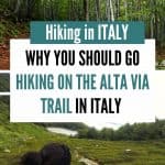 Alta Via 1: Want to go hiking in Italy? Here's what it's like to hike the Alta Via Trail in Italy's Emilia Romagna region. #Italytravel #traveltoItaly #hikinginItaly #AltaVia #AltaViaHiking #emiliaromagna #inemiliaromagna
