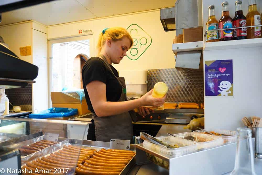 Copenhagen Food Tour: DØP hotdogs in Copenhagen