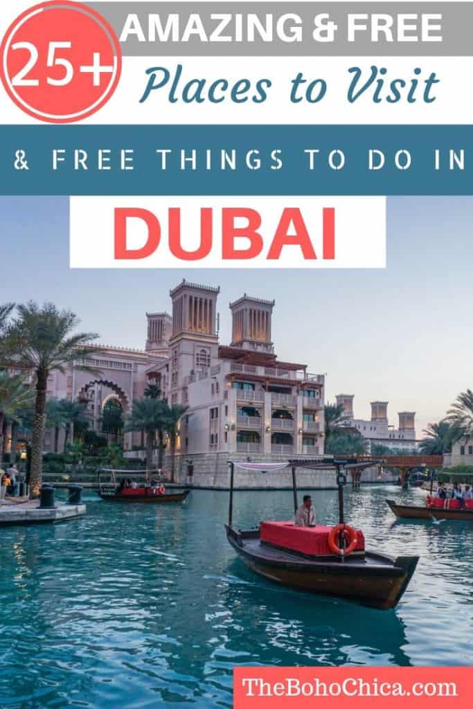 Best Places to Visit in Dubai for Free & Cheap and Free Things to do in Dubai: From watching flamingoes and Dubai's liveliest beach to the world's tallest dancing fountains, I've got you covered if you're visiting Dubai on a budget. Dubai on a Budget| Budget Travel in Dubai| Dubai on the cheap| #budgettravel #Dubaitravel #dubai #freethingstodoinDubai #Dubaionabudget #Dubaitraveltips #BudgetTravel