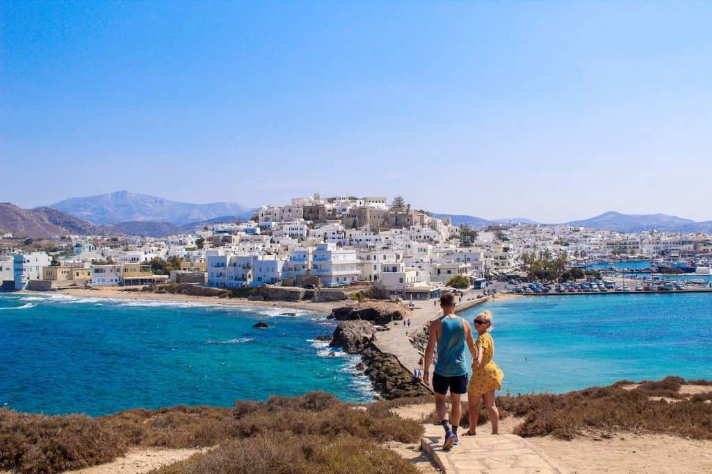 Naxos Town Enjoy a slice of island paradise on the best Naxos beaches in the popular Cyclades islands in Greece. From sandy beaches with crystal waters and secret coves for privacy, these are the best beaches in Naxos.