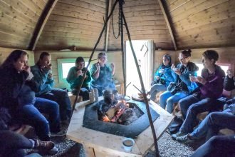 A Taste of the Arctic in Swedish Lapland: Inside a Sàmi smoke hut in Jokkmokk