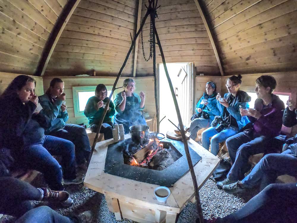 A Taste of the Arctic in Swedish Lapland: Inside a Sàmi smoke hut in Jokkmokk