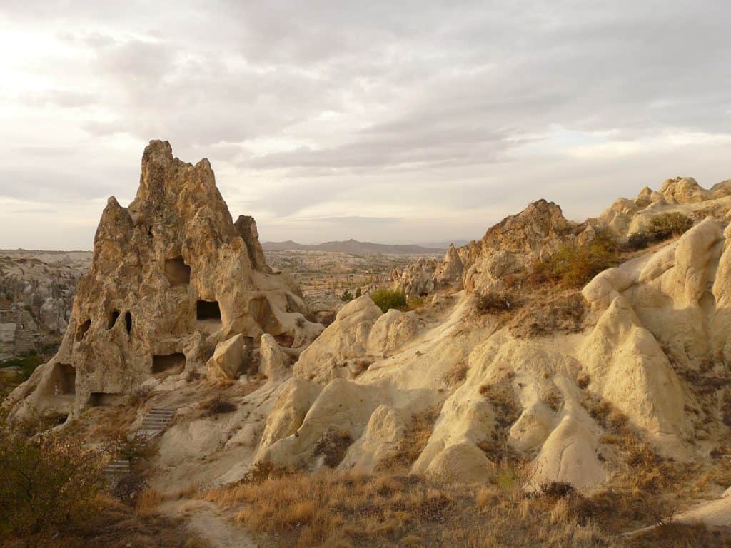 Rock cut caves in Goreme